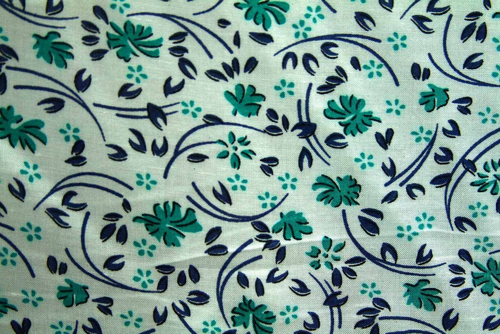 Rainbow Fabrics Teal Leave Wrap Rayon