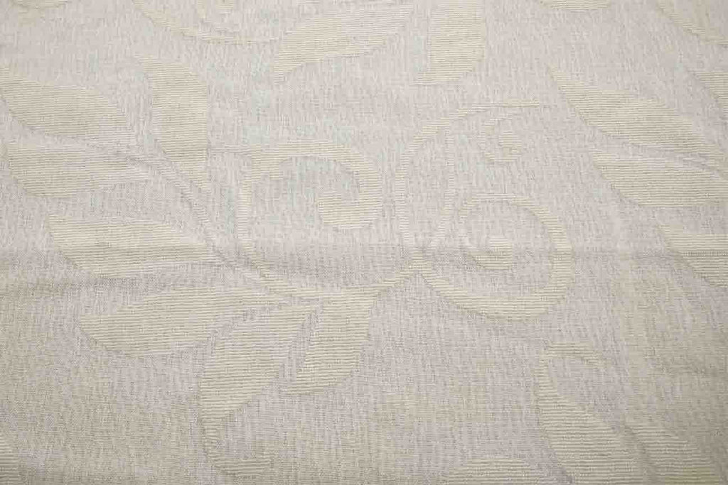 Rainbow Fabrics VC: Floral Cream Voile Curtain Fabric