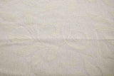 Rainbow Fabrics VC: Floral Cream Voile Curtain Fabric
