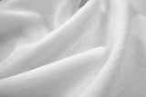 Rainbow Fabrics VC: Lines White Voile Curtain Fabric