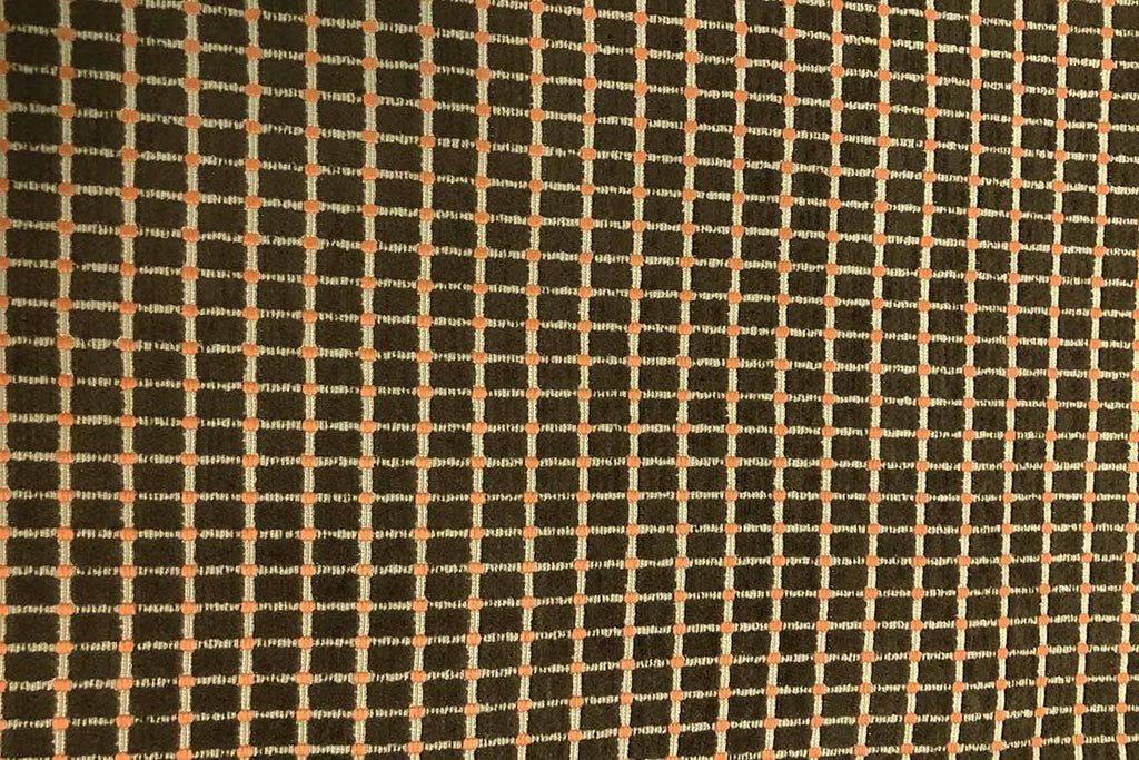Rainbow Fabrics WU: Brown Squares Waterproof Upholstery - 1
