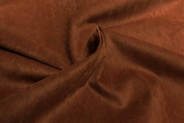 Rainbow Fabrics WU: Red Brown Suede Waterproof Upholstery - 49