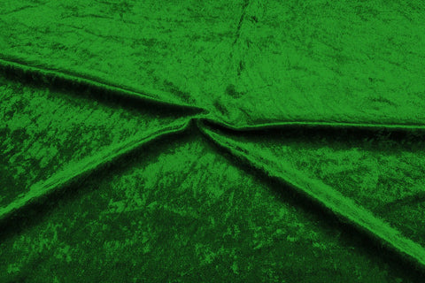 Bright Green Crushed-Stretchy Velvet SOLD OUT