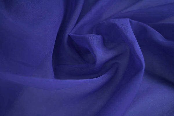Rianbow Fabrics MAO: Holiday Dark Blue Plain Matte Organza Plain Crystal Organza