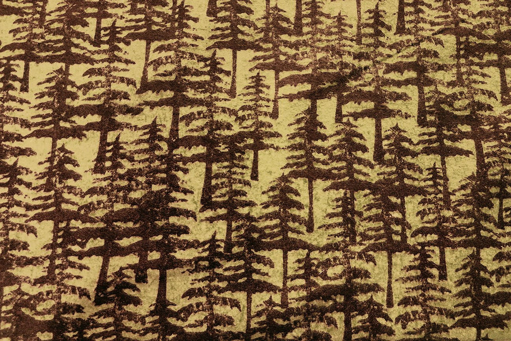 Rainbow Fabrics OF: Pine Tree At Sunset Flannelette Cotton