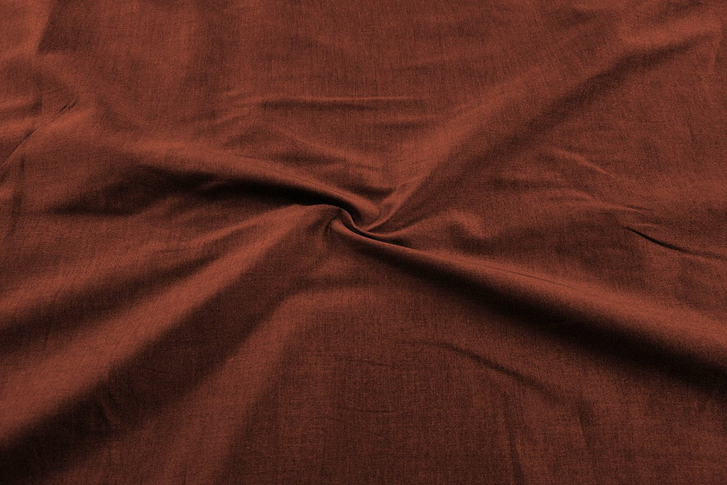 Rainbow Fabrics Reddish Brown Pure Cotton