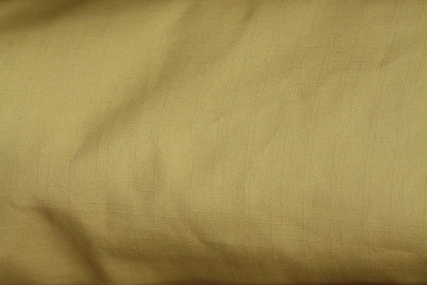 2P: Light Brown Cross Stich Rubber back Curtains - Rainbow Fabrics
