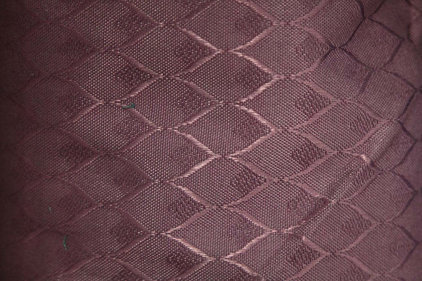 3P: Wire Fence Ruby Red Rubber back Curtains - Rainbow Fabrics