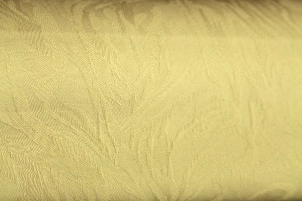 3P: Yellow Wisp Rubber back Curtains - Rainbow Fabrics