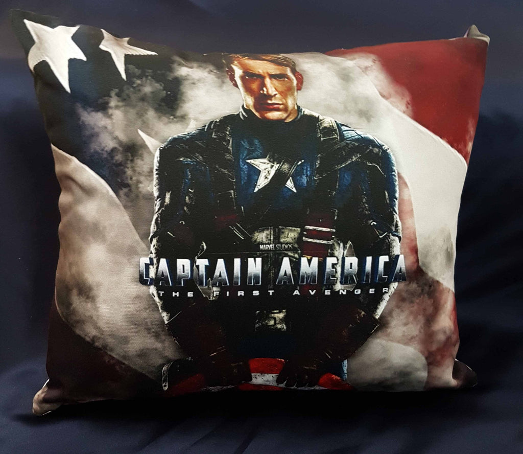 45cm x 45cm Captain America Cushion - Rainbow Fabrics