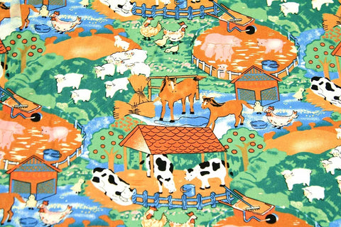 A1: A Day on The Farm Light Patchwork / Craft Fabric