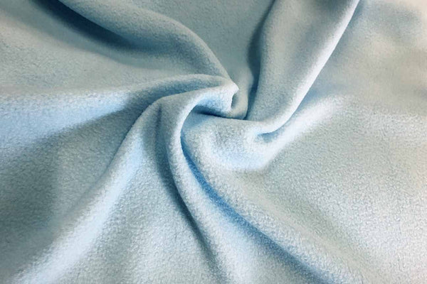 APP: Light Blue Anti Pil Polo Fleece - 18 - Rainbow Fabrics