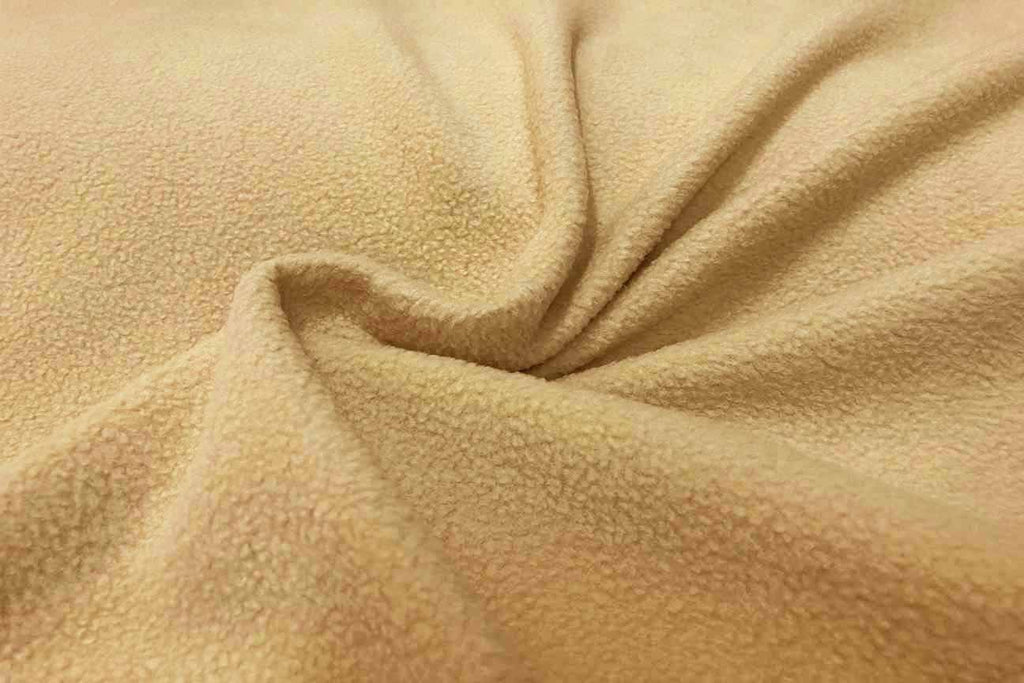 APP: Light Tan Anti Pil Polo Fleece - 2 - Rainbow Fabrics