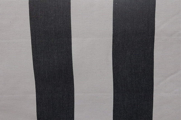 Rainbow Fabrics Black and White Stripe Canvas Upholstery