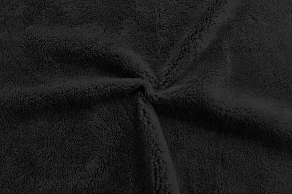Rainbow Fabrics Black Sherpa