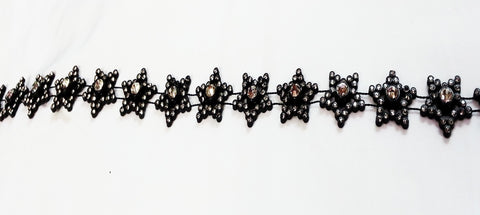 Black Star Diamante Trim SOLD OUT