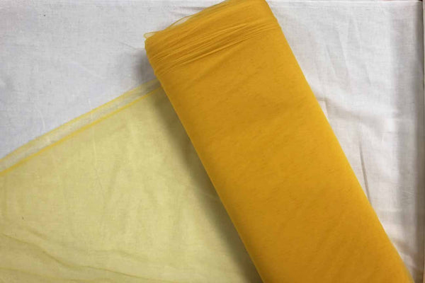Rainbow Fabrics BT: Bumblebee Yellow Bridal Tulle -06