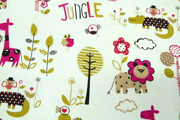 Rainbow Fabrics Ca: The White Jungle Red White Fabric