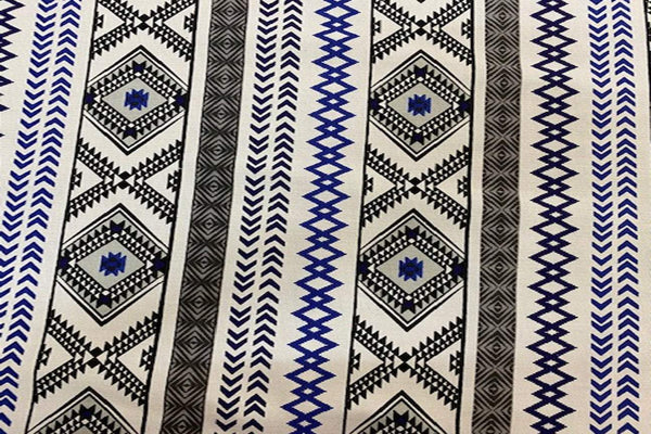Rainbow Fabrics Ca2: Aztec Pattern # 2 Canvas Upholstery
