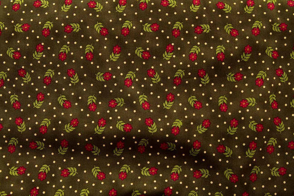 Rainbow Fabrics Cape Daisy Black Patchwork / Craft Fabric Black Craft Fabric