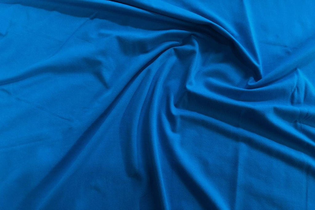 Rainbow Fabrics CL: Azure Blue Cotton Lycra Pink Fabric Price per meter