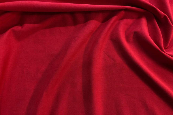 Rainbow Fabrics CL: Deep Red Cotton Lycra Pink Fabric Price per meter