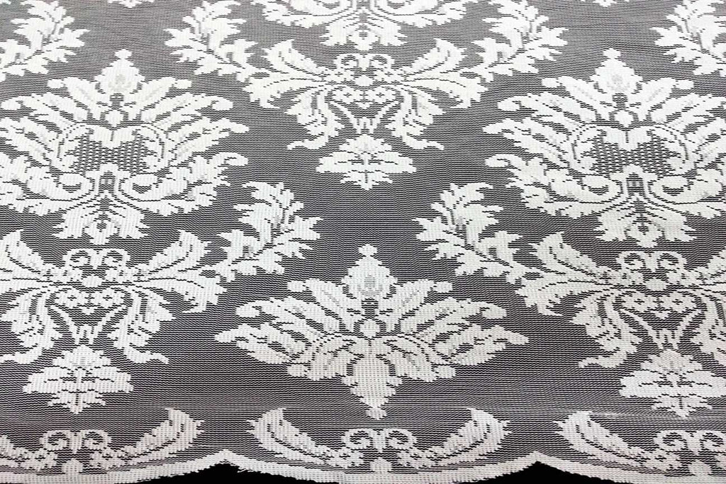 Rainbow Fabrics CL: Dianna’s Crest White Curtain Lace