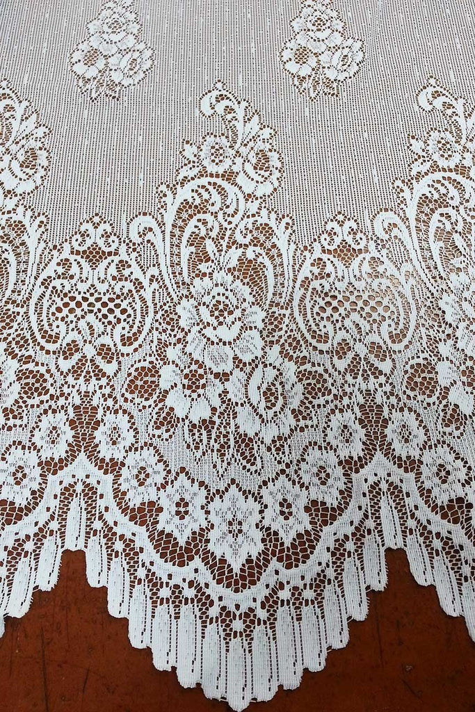 Rainbow Fabrics CL: Eloise Cream Curtain Lace