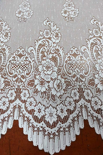 Rainbow Fabrics CL: Eloise Cream Curtain Lace
