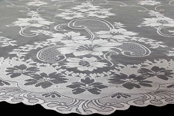 Rainbow Fabrics CL: Helana White Curtain Lace