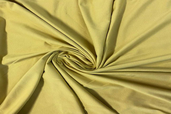 Rainbow Fabrics CL: Macaron Yellow Cotton Lycra Pink Fabric