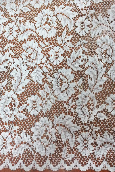 Rainbow Fabrics CL: Spring Flower White Curtain Lace