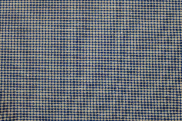 Rainbow Fabrics CLG: Ocean Blue and White Check Linen Gingham - 2mm Check