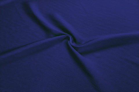 CPC: Admiral Blue Crinkle Plain Chiffon