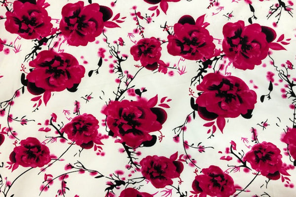 Rainbow Fabrics CS: Maroon Rose Cotton Sateen Price per meter