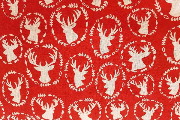 Rainbow Fabrics CV: Reindeer Christmas Canvas