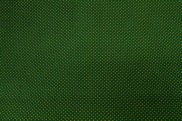 Rainbow Fabrics DO: Tiny Gold Dots Dark Green Green Craft Fabric