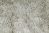 Rainbow Fabrics F1: Black Prickle Fur On Off White Faux Fur