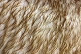 Rainbow Fabrics F1: Brown Gold Creamy Blend Faux Fur