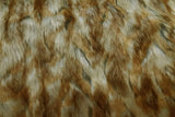 Rainbow Fabrics F1: Gold Brown Mixed Faux Fur