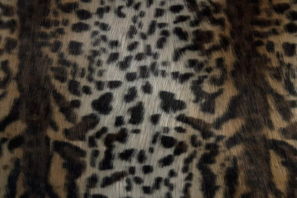 Rainbow Fabrics F1: Leopard Print Faux Fur - 24
