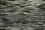 Rainbow Fabrics F1: Silver Strand Fur On Black Faux Fur