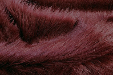 F1: Wine Red Faux Fur