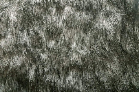 F1: Wolf - Grey And White Blend Faux Fur - 08