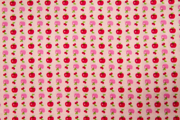 Rainbow Fabrics FB: Apple Cherry Pink Pink Craft Fabric