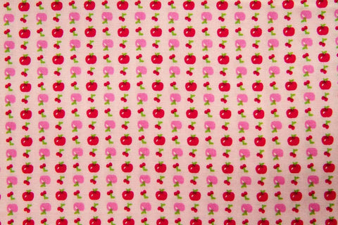 FB: Apple Cherry Pink Patchwork / Craft Fabric