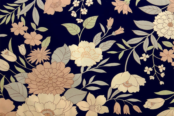 Rainbow Fabrics Floral Shades Patchwork / Craft Fabric Blue Craft Fabric