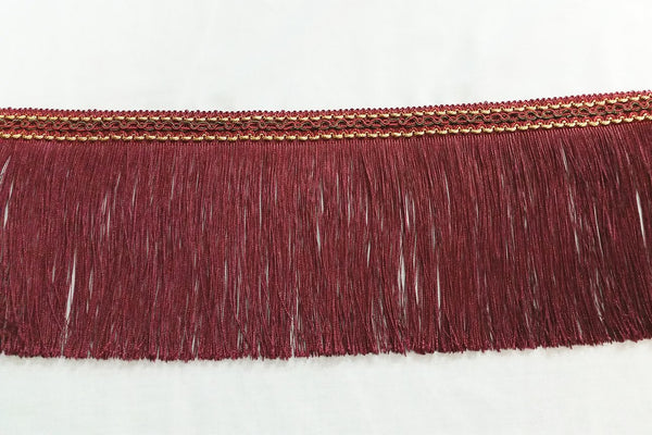 Rainbow Fabrics FT: Fringe Trim - Burgundy