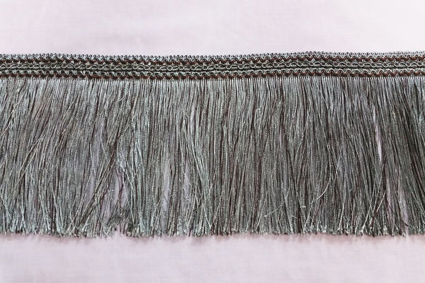 Rainbow Fabrics FT: Fringe Trim - Mixture of Brown and Dark Turquoise