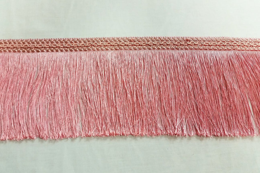 Rainbow Fabrics FT: Fringe Trim - Salmon Pink
